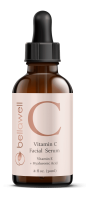 Vitamin C Serum for Face With Hyaluronic Acid, Vitamin E, Aloe Vera, and Jojoba oil 2 fl oz by Bellawell