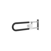 VEVOR Toilet Safety Rail, 30 Inch U-Shaped Handicap Grab Bar, Foldable Senior Safety Pole, Flip Up Toilet Grab Bars with Anti-Slip Handle