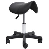 Hydraulic Swivel Salon Stool Adjustable Massage Facial Spa Beauty Saddle Chair Black
