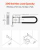 VEVOR Toilet Safety Rail, 30 Inch U-Shaped Handicap Grab Bar, Foldable Senior Safety Pole, Flip Up Toilet Grab Bars with Anti-Slip Handle