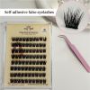 3D Self-Adhesive False Eyelashes (8 Rows) with Tweezers - Natural & Voluminous Look, Beginner-Friendly, Long-Lasting Hold