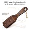 Pumice Stone Foot Brush Scrubber Wooden Pedicure Foot File with Handle for Dry Dead Skin Corn Callus Remover for Feet Foot Scraper Exfoliating Brush f