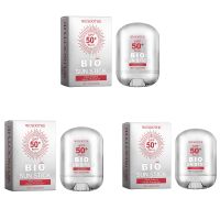 WUSOOTHE Bio Sun Stick 15g - Advanced Protection With Peptide Complex, Collagen And Hyaluronic Acid SPF50,PortableStrong UVProtection Sunscreen Stick (Option: 3box)