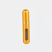 5ml 8ml Portable Mini Refillable Perfume Bottle With Spray Scent Pump Empty Cosmetic Containers Atomizer Bottle For Travel Tool (Color: golden 8ml)