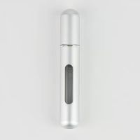 5ml 8ml Portable Mini Refillable Perfume Bottle With Spray Scent Pump Empty Cosmetic Containers Atomizer Bottle For Travel Tool (Color: silver 8ml)