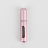 5ml 8ml Portable Mini Refillable Perfume Bottle With Spray Scent Pump Empty Cosmetic Containers Atomizer Bottle For Travel Tool (Color: pink 8ml)