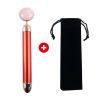 2021 Energy Beauty Bar Golden Pulse Vibrating Facial Roller Massager Face Lifting Skin Care Tool with Jade Roller Ball Skin Care