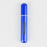 5ml 8ml Portable Mini Refillable Perfume Bottle With Spray Scent Pump Empty Cosmetic Containers Atomizer Bottle For Travel Tool (Color: blue 8ml)