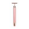 24k Golden Facial Roller Massager T Shape Vibrating Face Lifting Energy Beauty Bar Body Skin Massage Device Face Care Tools
