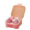 4PCS Soft Cute Beauty Egg Set Portable Colorful Foundation Puff Dry Wet Use Gourd Water Drop Cosmetic Puff