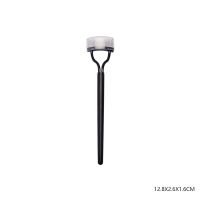 NEW Eyelash Beauty Collapsible Separator Portable Eyelash Brush Comb Mascara Curl Eye Lash Stainless Steel Eyelash Combing Tools (Color: GZ005 Black)