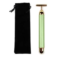 Ultrasonic 24K Beauty Bar Face Lift Massager Face Skin SPA Massager Stick Skin Tightening Slimming Wrinkle Removal Facial Tools (Color: T Shape)
