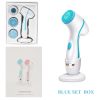 Facial Cleansing Brush Sonic Nu Face Spin Brush Set Galvanica Facial Spa System For Skin Deep Cleaning Remove Blackhead Machine