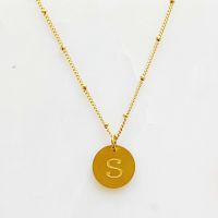 Ellison + Young: Singular Charm Initial Necklace (Title: S)