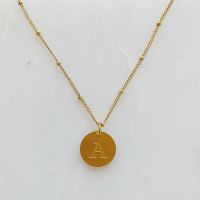 Ellison + Young: Singular Charm Initial Necklace (Title: A)