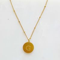 Ellison + Young: Singular Charm Initial Necklace (Title: G)