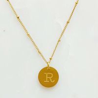 Ellison + Young: Singular Charm Initial Necklace (Title: R)