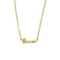Annie Zodiac Chain Necklace (Material: Cancer)