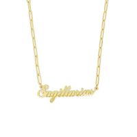 Annie Zodiac Chain Necklace (Material: Sagittarius)
