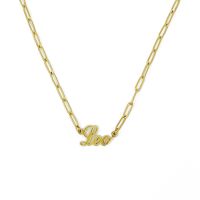 Annie Zodiac Chain Necklace (Material: Leo)