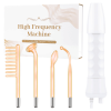 4-in-1 High Frequency Facial Wand for Skin Rejuvenation – Portable Anti-Aging Beauty Device for Wrinkle Reduction, Firming, Dark Circle & Acne Care