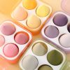 4PCS Soft Cute Beauty Egg Set Portable Colorful Foundation Puff Dry Wet Use Gourd Water Drop Cosmetic Puff