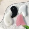 Massager for face Gua sha Natural Resin Bianstone jade Gua sha Body Massage Scraper Gouache scraper Beauty Health Guasha Board