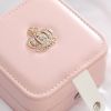 Portable Travel Leather Jewelry Organizer Display Earrings Rings Necklace Storage Case Jewellery Box for Women Girls Gifts