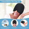 Adjustable Hot &amp; Cold Therapy Migraine Relief Cap Reusable Headache Wrap for Puffy Eyes Anxiety Relief Health Care Head Massager