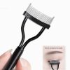 NEW Eyelash Beauty Collapsible Separator Portable Eyelash Brush Comb Mascara Curl Eye Lash Stainless Steel Eyelash Combing Tools