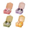 4PCS Soft Cute Beauty Egg Set Portable Colorful Foundation Puff Dry Wet Use Gourd Water Drop Cosmetic Puff