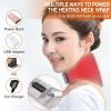 Neck Heating Pad for Neck Pain Relief Heated Neck Wrap USB Graphene Far-Infrared Heating Neck Pad for Stiffness &amp;Soreness Relief