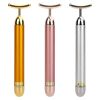 24k Golden Facial Roller Massager T Shape Vibrating Face Lifting Energy Beauty Bar Body Skin Massage Device Face Care Tools