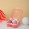 4PCS Soft Cute Beauty Egg Set Portable Colorful Foundation Puff Dry Wet Use Gourd Water Drop Cosmetic Puff