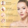 24k Golden Facial Roller Massager T Shape Vibrating Face Lifting Energy Beauty Bar Body Skin Massage Device Face Care Tools